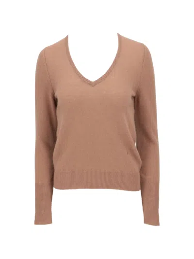 Isaia V-neck Knit Sweater In Pink