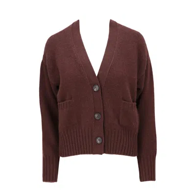 Isaia Womens Brown Cardigan