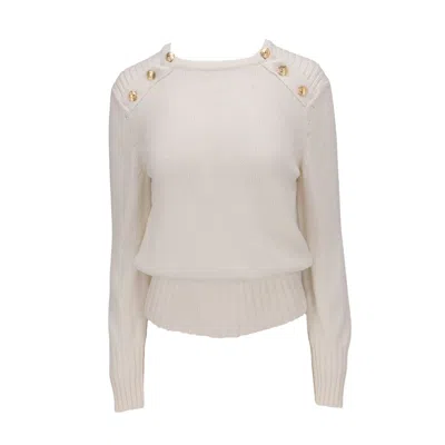 Isaia Womens White Cardigan