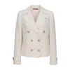 Isaia Womens White Jacket In White