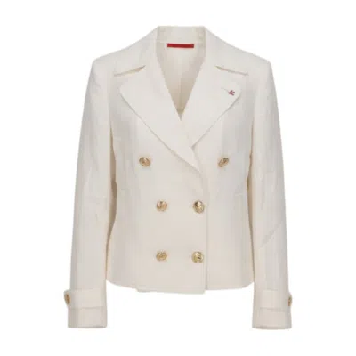 Isaia Womens White Jacket