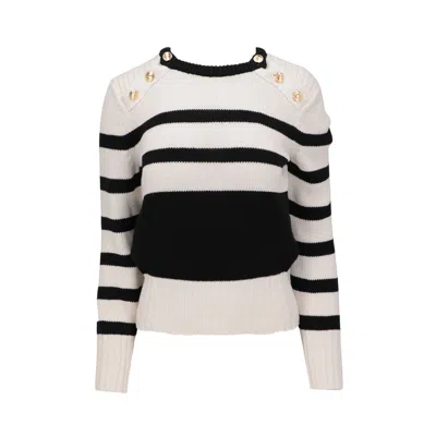 Isaia Womens White/black Cardigan In Multi