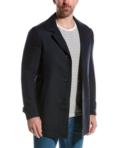 Isaia Wool & Cashmere-blend Jacket In Blue