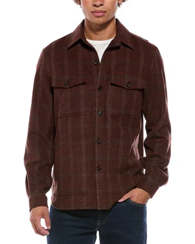 Isaia Wool & Cashmere-blend Coat In Brown