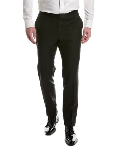 Isaia Wool & Mohair-blend Suit Pant In Black