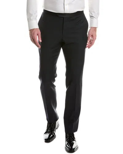 Isaia Wool & Mohair-blend Suit Pant In Black