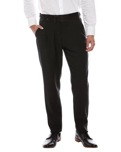Isaia Wool & Mohair-blend Pant In Black