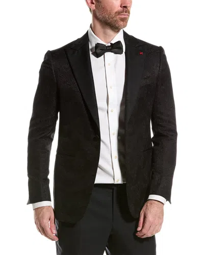 Isaia Wool & Silk-blend Suit Jacket In Black