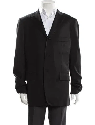 Pre-owned Isaia Wool Blazer In Black