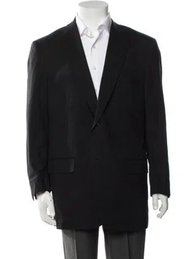 Pre-owned Isaia Wool Blazer In Black