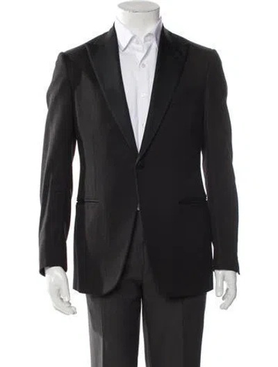Pre-owned Isaia Wool Blazer In Black