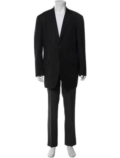 Pre-owned Isaia Wool Blazer In Black