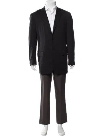 Pre-owned Isaia Wool Blazer In Black