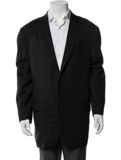 Pre-owned Isaia Wool Blazer In Black
