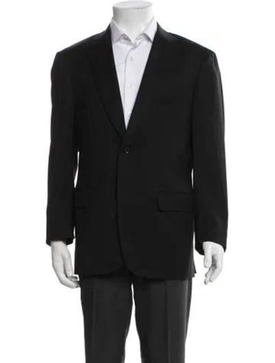 Pre-owned Isaia Wool Blazer In Black