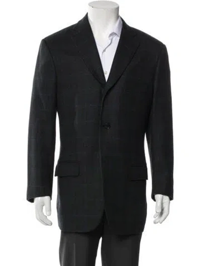 Pre-owned Isaia Wool Blazer In Blue