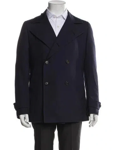 Pre-owned Isaia Wool Blazer In Blue