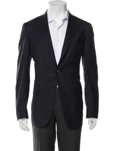 Pre-owned Isaia Wool Blazer In Blue