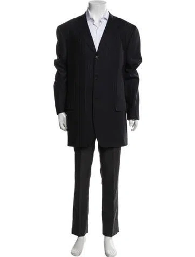 Pre-owned Isaia Wool Blazer In Blue