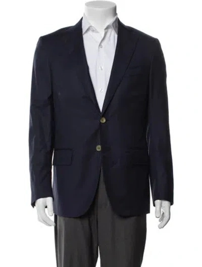 Pre-owned Isaia Wool Blazer In Blue