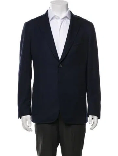 Pre-owned Isaia Wool Blazer In Blue