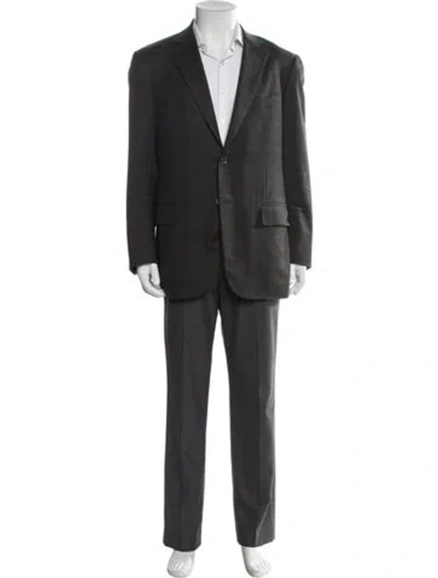 Pre-owned Isaia Wool Blazer In Gray