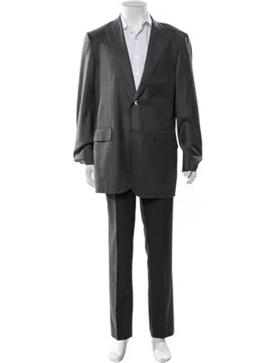 Pre-owned Isaia Wool Blazer In Gray