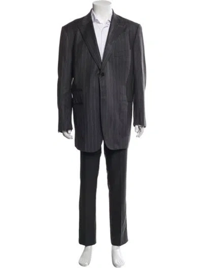 Pre-owned Isaia Wool Blazer In Gray