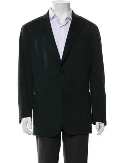 Pre-owned Isaia Wool Blazer In Green