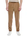 Isaia Wool-blend Corduroy Pant In Brown
