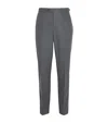 Isaia Wool-cashmere Tailored Trousers In Gray