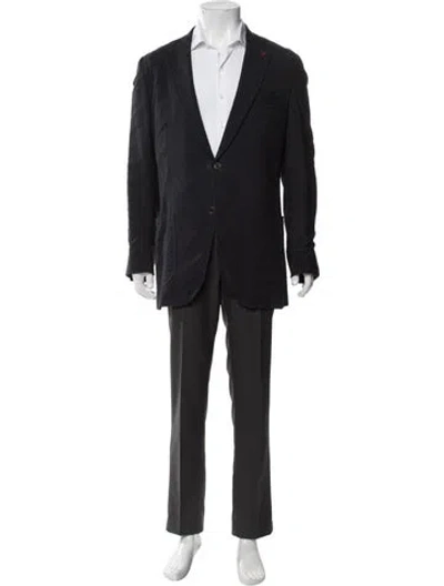 Pre-owned Isaia Wool Jacket In Black