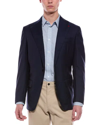 Isaia Wool Jacket In Blue