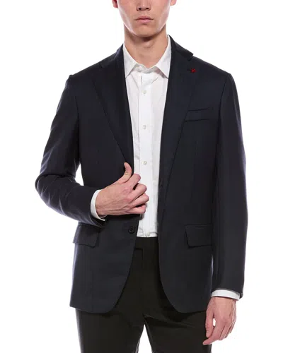 Isaia Wool Jacket In Black