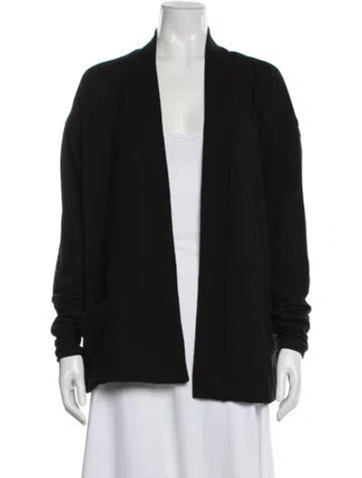 Pre-owned Isaia Wool Open Front Sweater In Gray