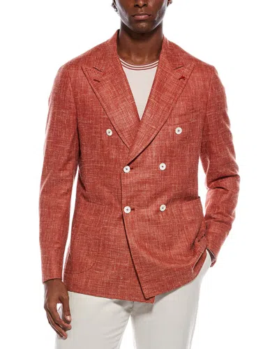 Isaia Wool In Orange