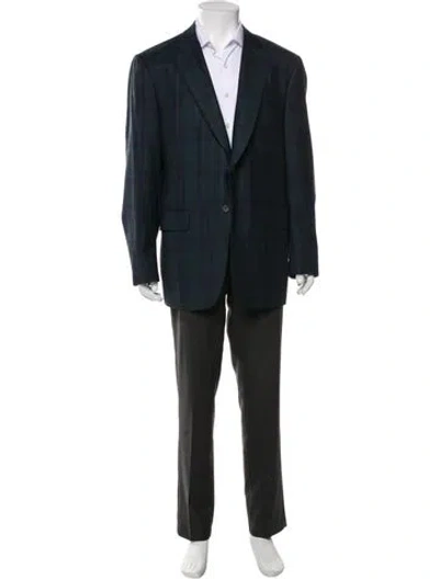 Pre-owned Isaia Wool Overcoat In Multi