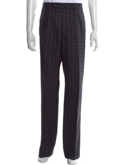 Pre-owned Isaia Wool Pants In Black
