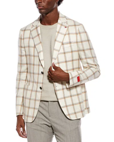 Isaia Portofino Wool In Neutral