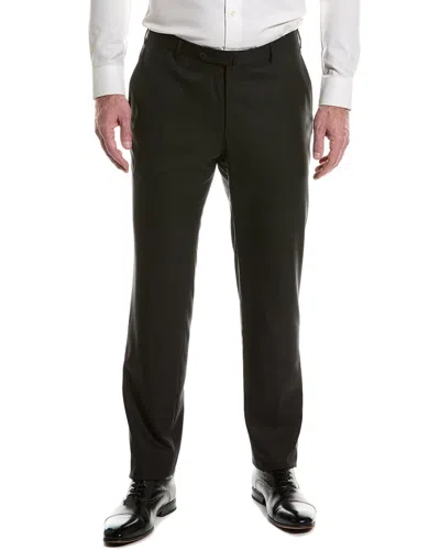 Isaia Wool Suit Pant In Black