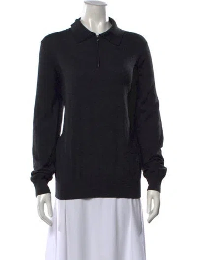 Pre-owned Isaia Wool Sweater In Black