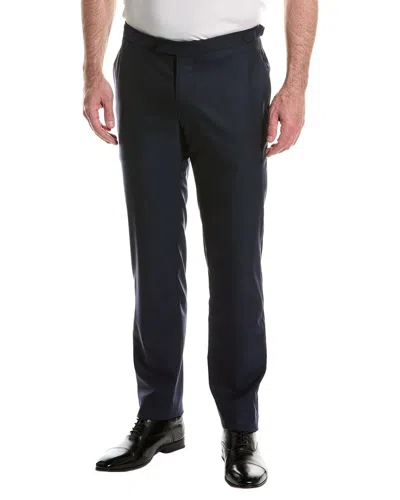 Isaia Wool Trouser In Blue
