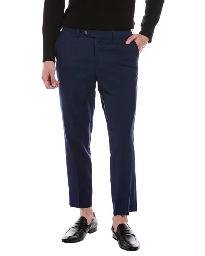 Isaia Wool Trouser In Blue