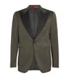 Isaia Wool Tuxedo Jacket In Grey