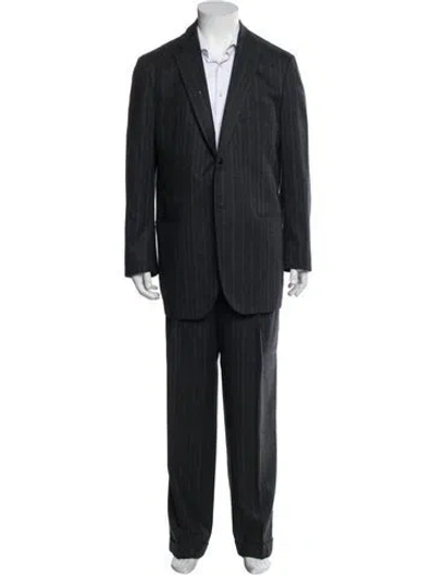 Pre-owned Isaia Wool Two-piece Blazer In Blue