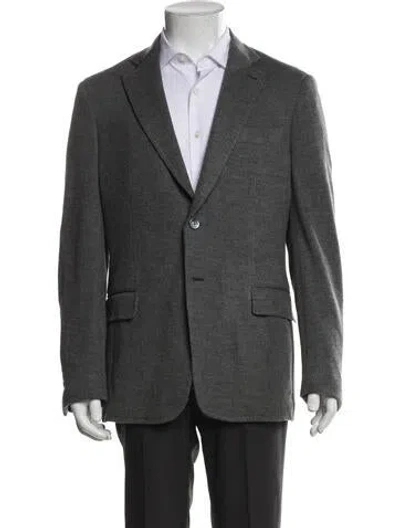 Pre-owned Isaia Wool Two-piece Blazer In Gray