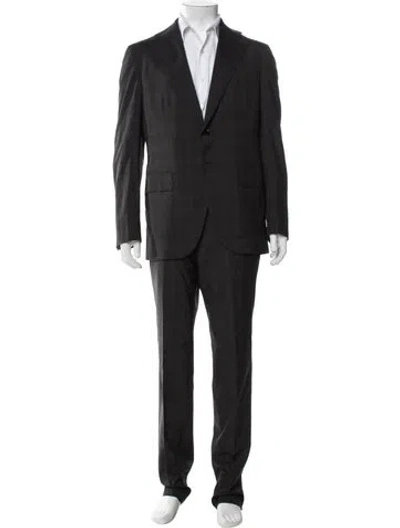 Pre-owned Isaia Wool Two-piece Blazer In Gray