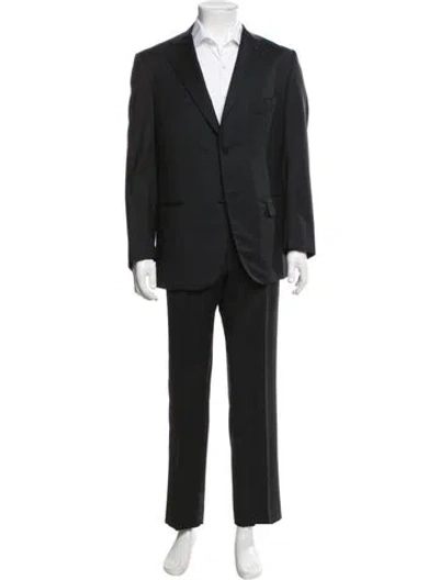 Pre-owned Isaia Wool Two-piece Suit In Black