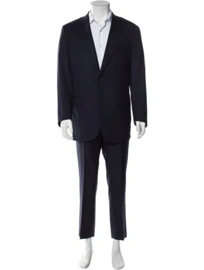 Pre-owned Isaia Wool Two-piece Suit In Blue