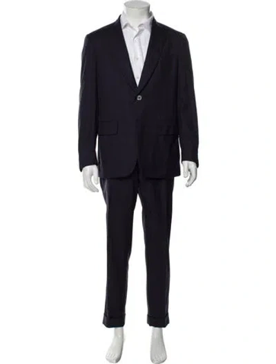 Pre-owned Isaia Wool Two-piece Suit In Blue
